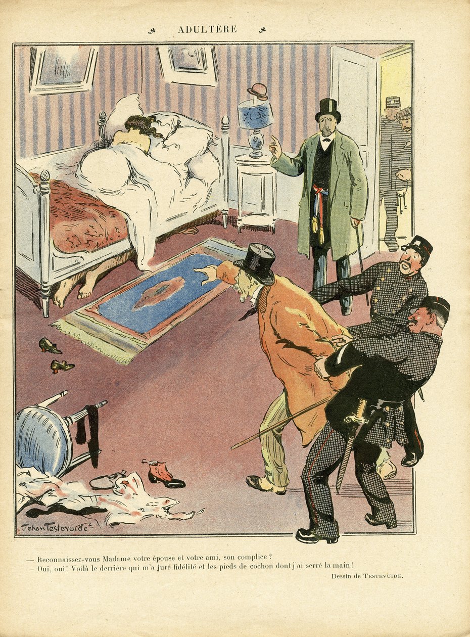Illustration av Jehan Testevuide (1873-1924) i Le Lire av Jehan Testevuide