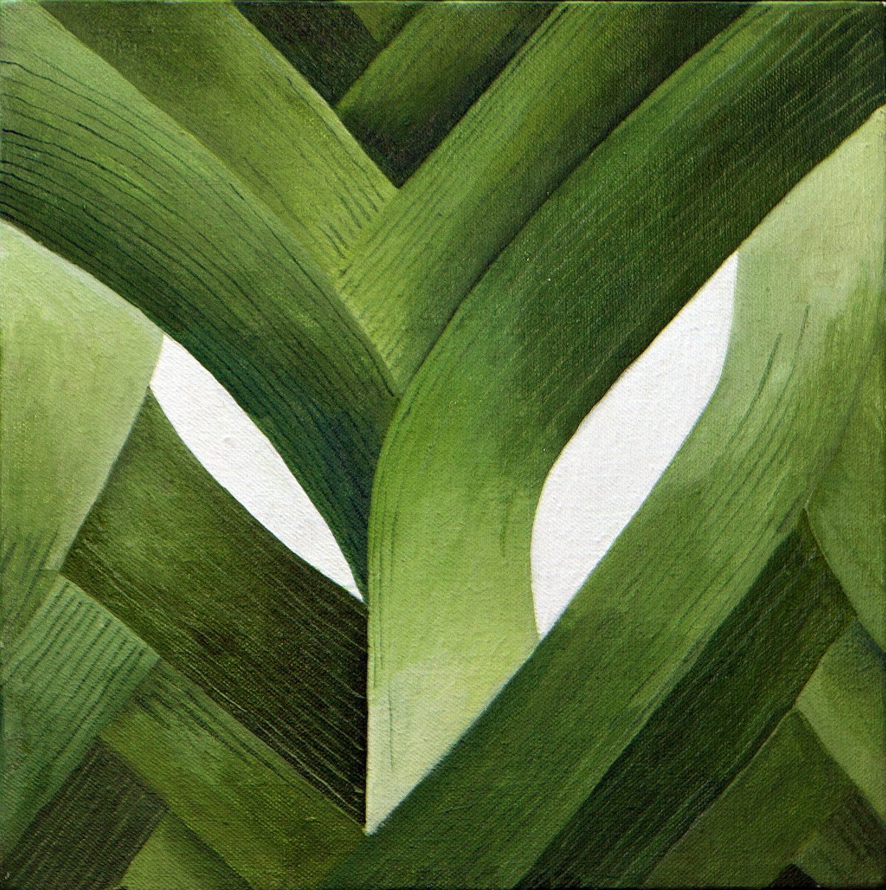 Purjolök, 2013 (akryl på duk) av Jennifer Abbott