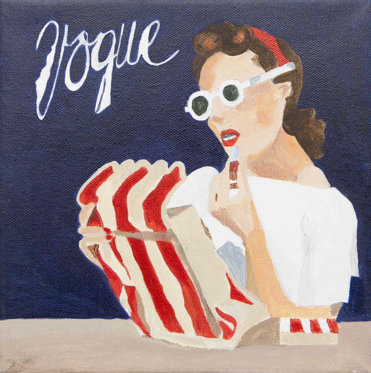 Vogue-omslag (akryl) av Jennifer Abbott