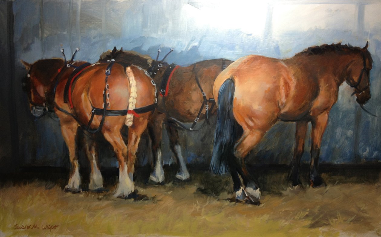 Hästar - Heavy Horses - Chertsey Show, 2012 av Jennifer Wright