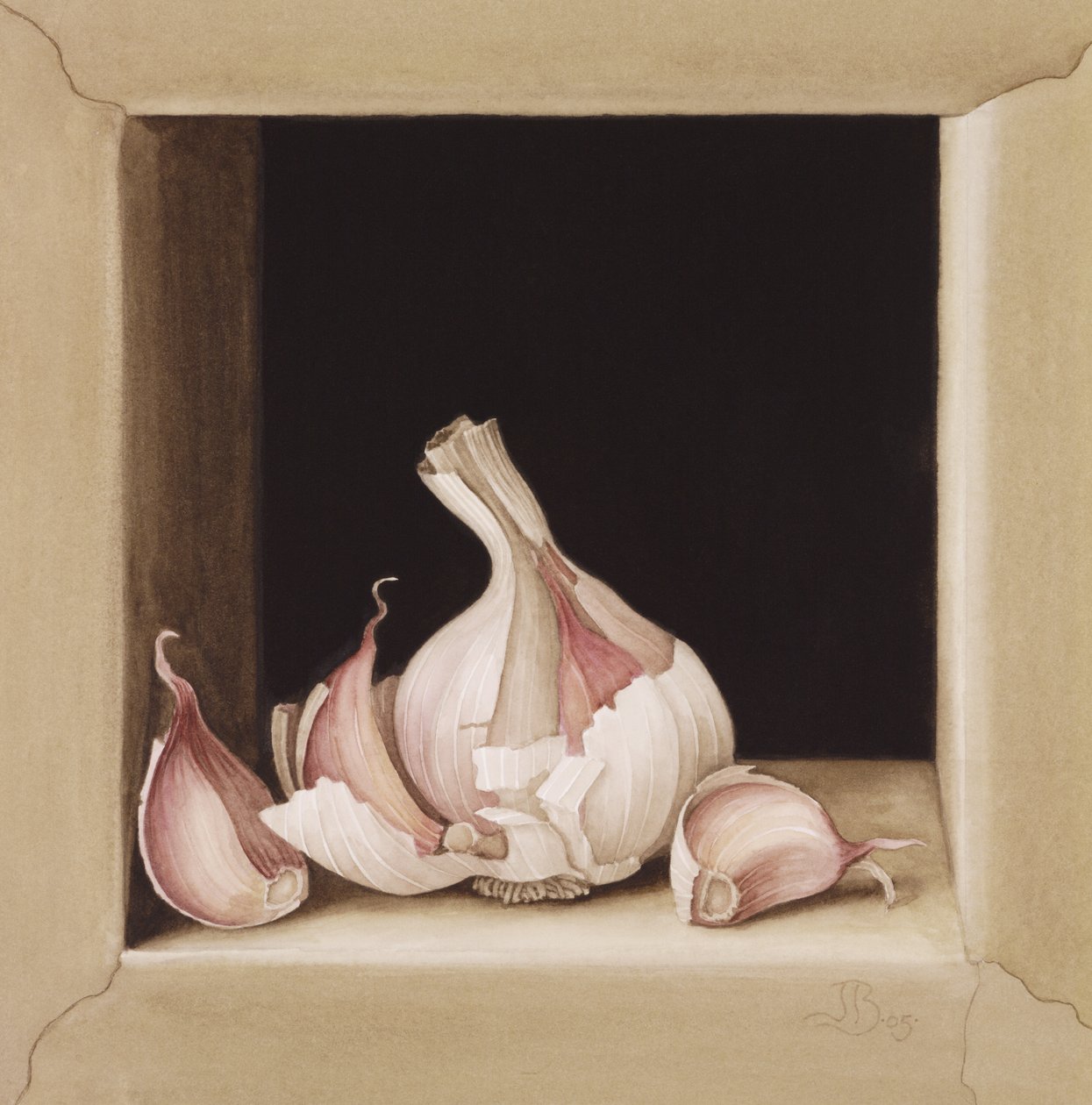 Garlic, 2005 (wc on paper) av Jenny Barron