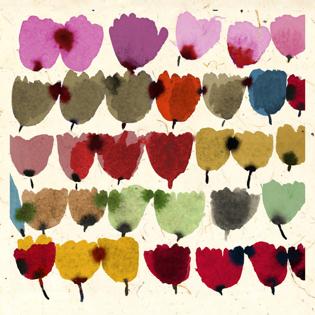 INKY TULIPS av Jenny Frean