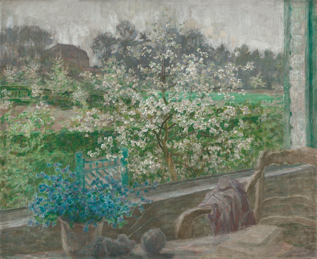 My Window, ca 1910 (olja på duk) av Jenny Montigny