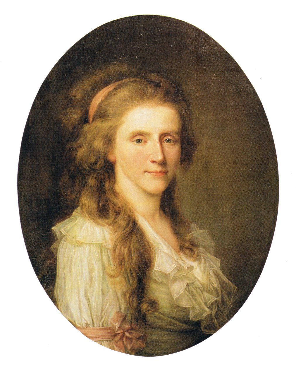 Portrait of Augusta Louise zu Stolberg av Jens Juel