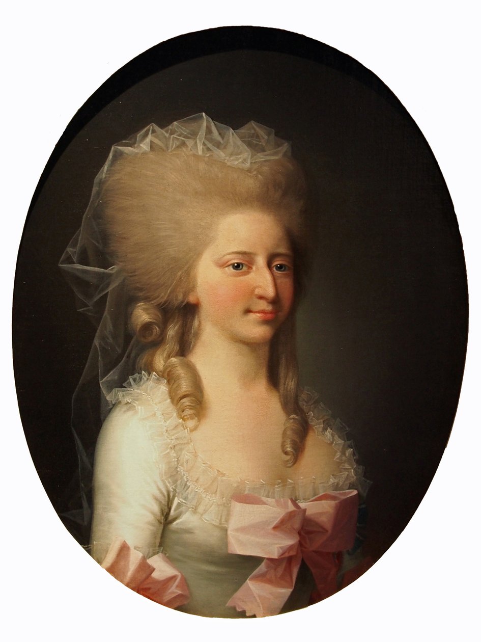 Porträtt av Louise Augusta av Danmark av Jens Juel
