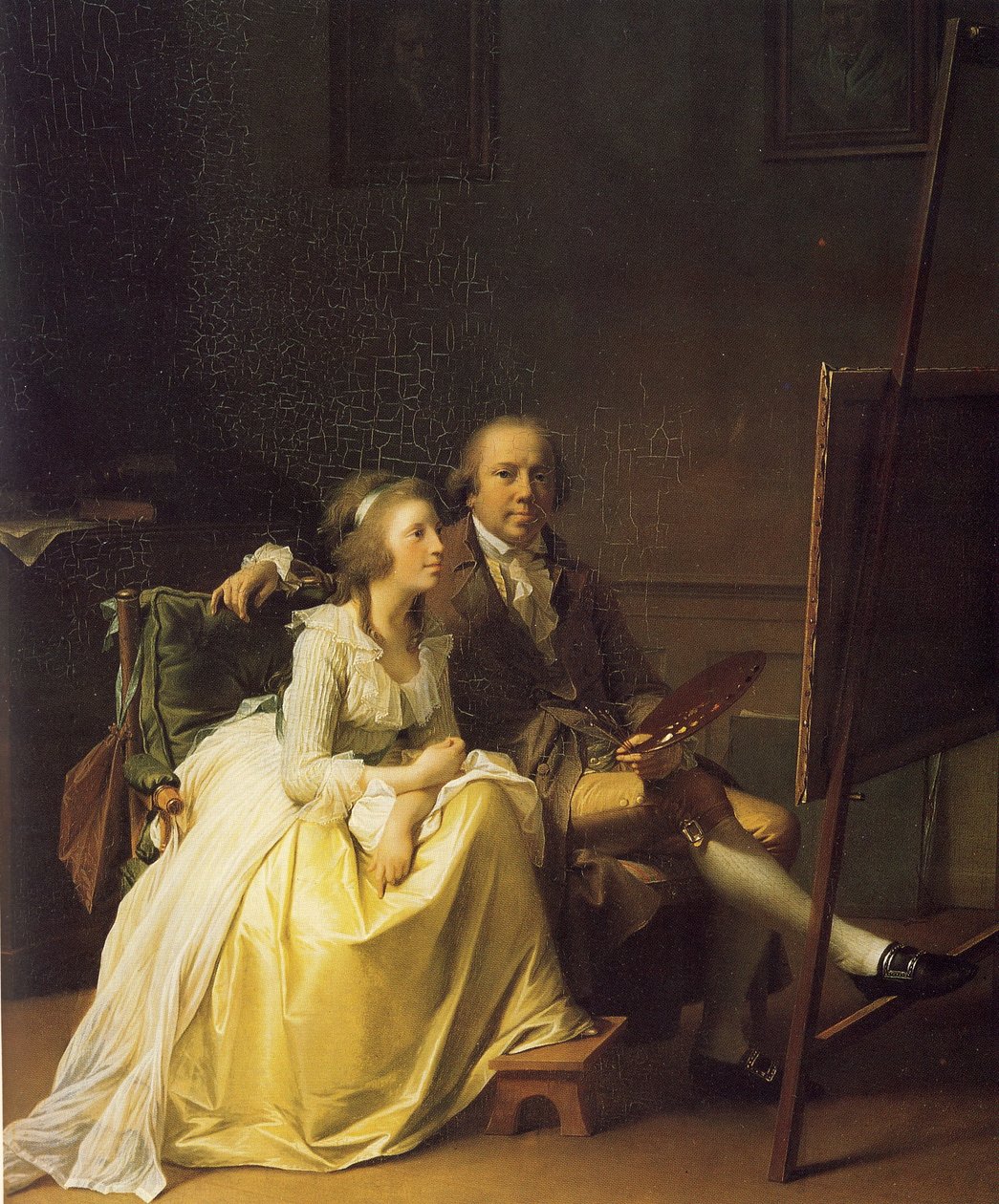 Danska: Konstnären och hans fru Rosine, född Dørschel Konstnären och hans fru Rosine, född Dørschel av Jens Juel