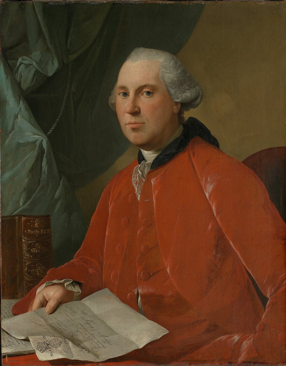 Danska:  Porträtt av Lauritz Christian Steen Porträtt av Lauritz Christian Steen av Jens Juel