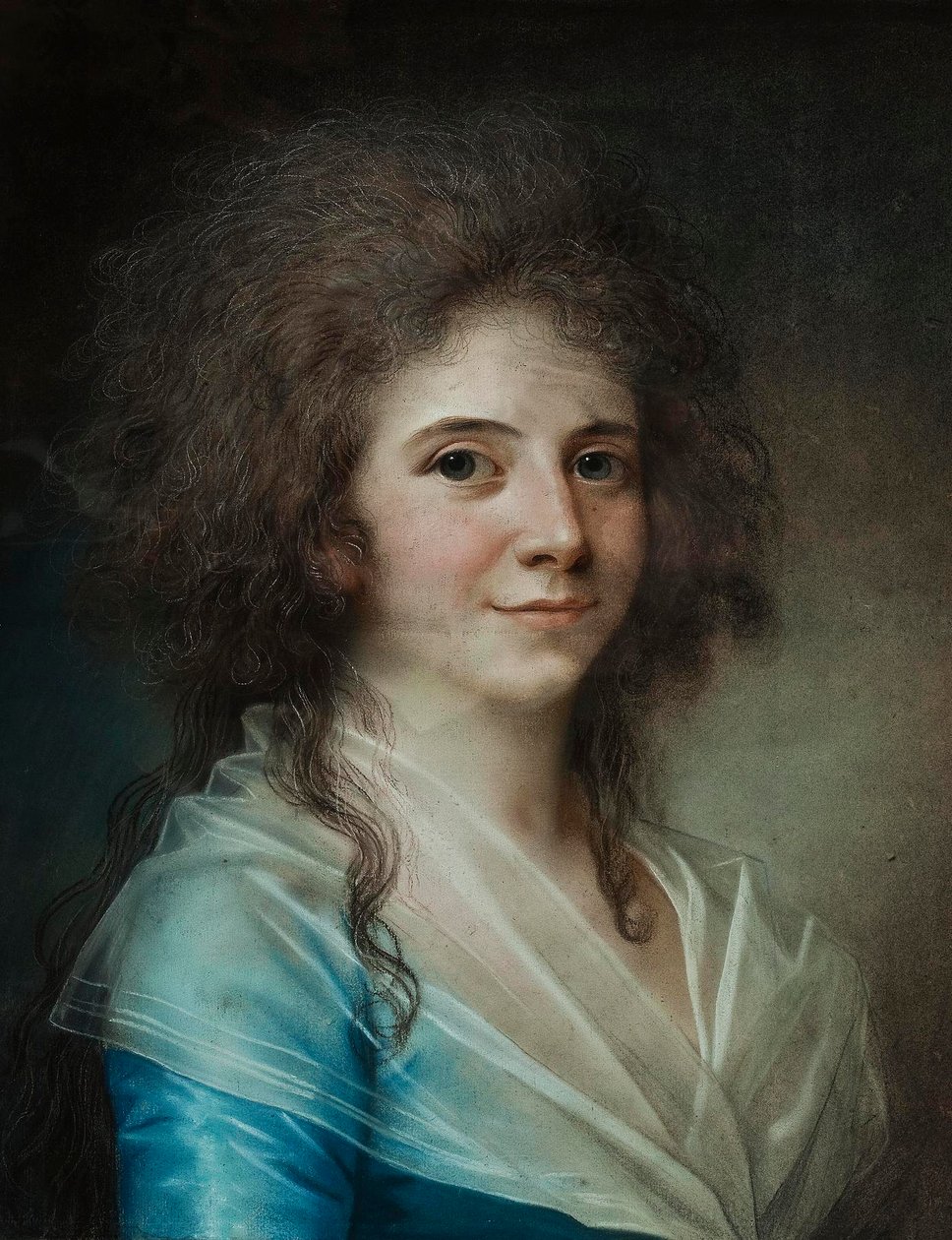 Porträtt av hovdamen Wilhelmine Bertouch av Jens Juel