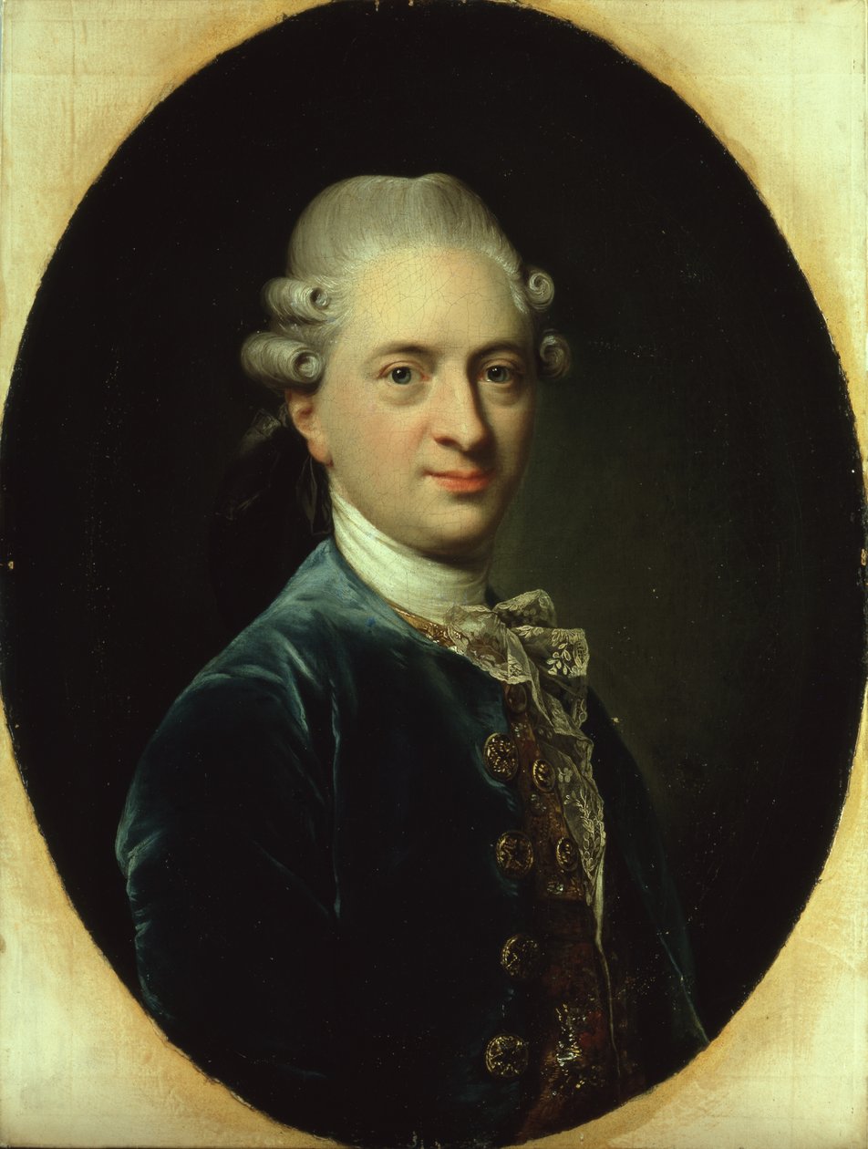 Porträtt av Vincent Lienau, 1772 (se 148183 för par) av Jens Juel