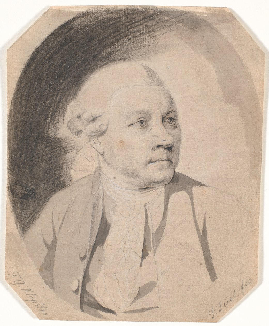 Porträtt av poeten F.G. Klopstock (1724-1803) av Jens Juel