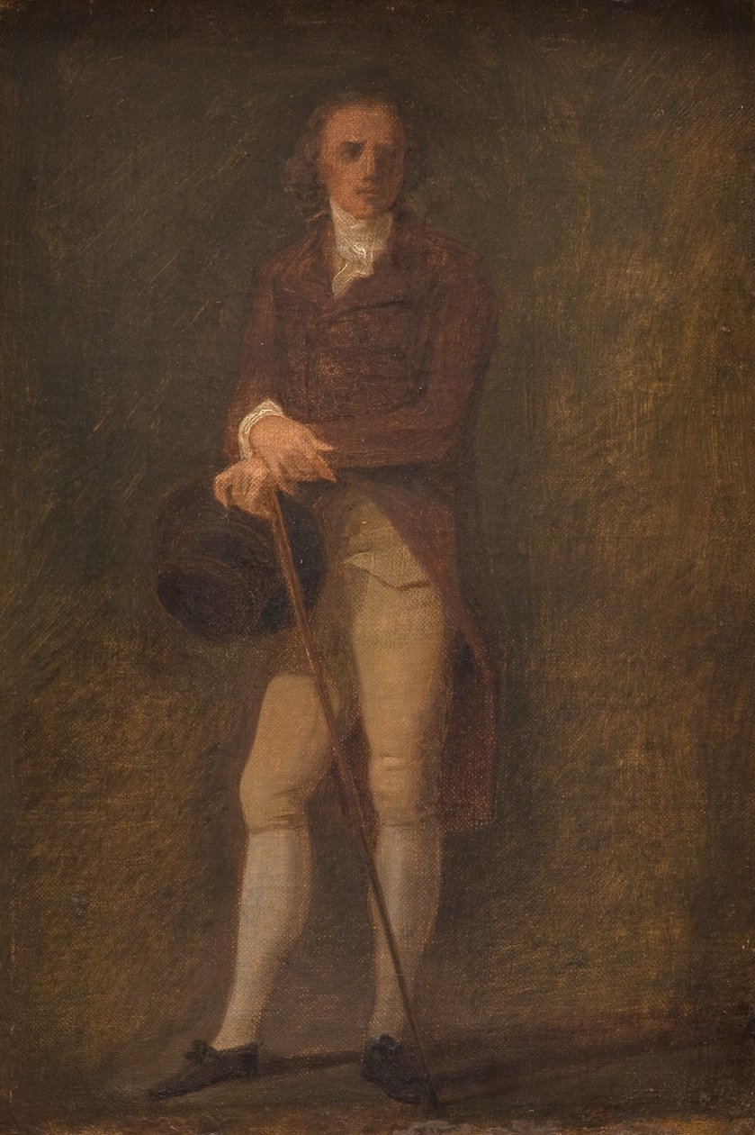 Porträttskiss. Målaren N.A. Abildgaard (?). av Jens Juel