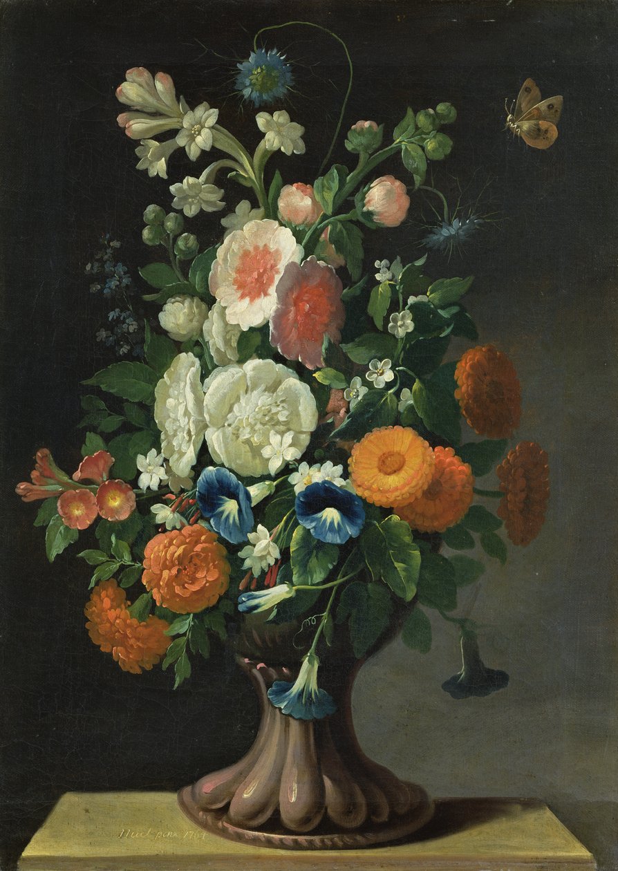 Stilleben med blommor, 1764 av Jens Juel