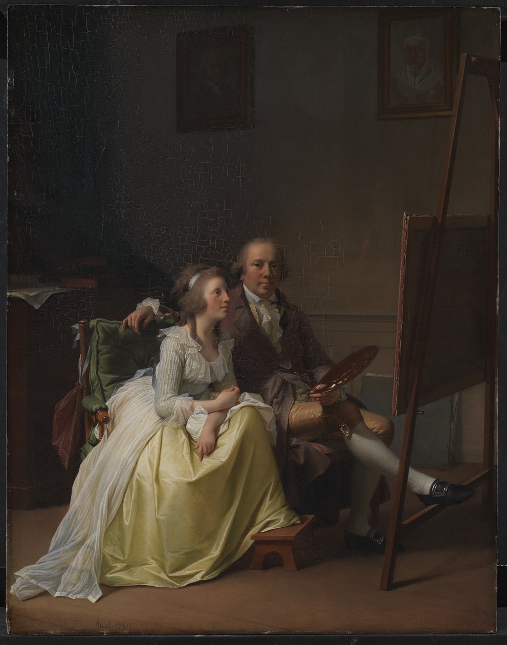 Konstnären och hans fru Rosine, född Dørschel av Jens Juel
