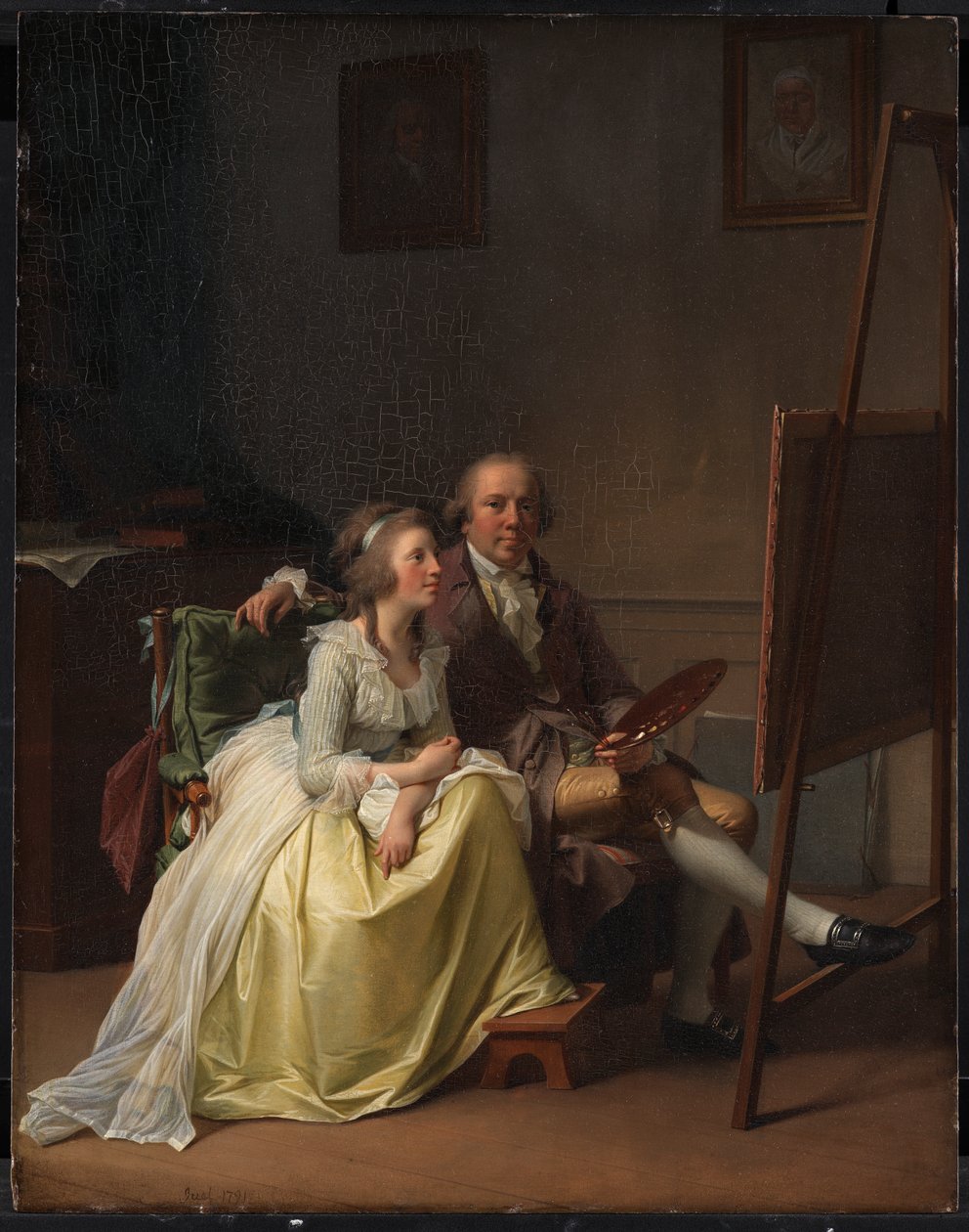 Konstnären och hans fru Rosine, född Dørschel av Jens Juel