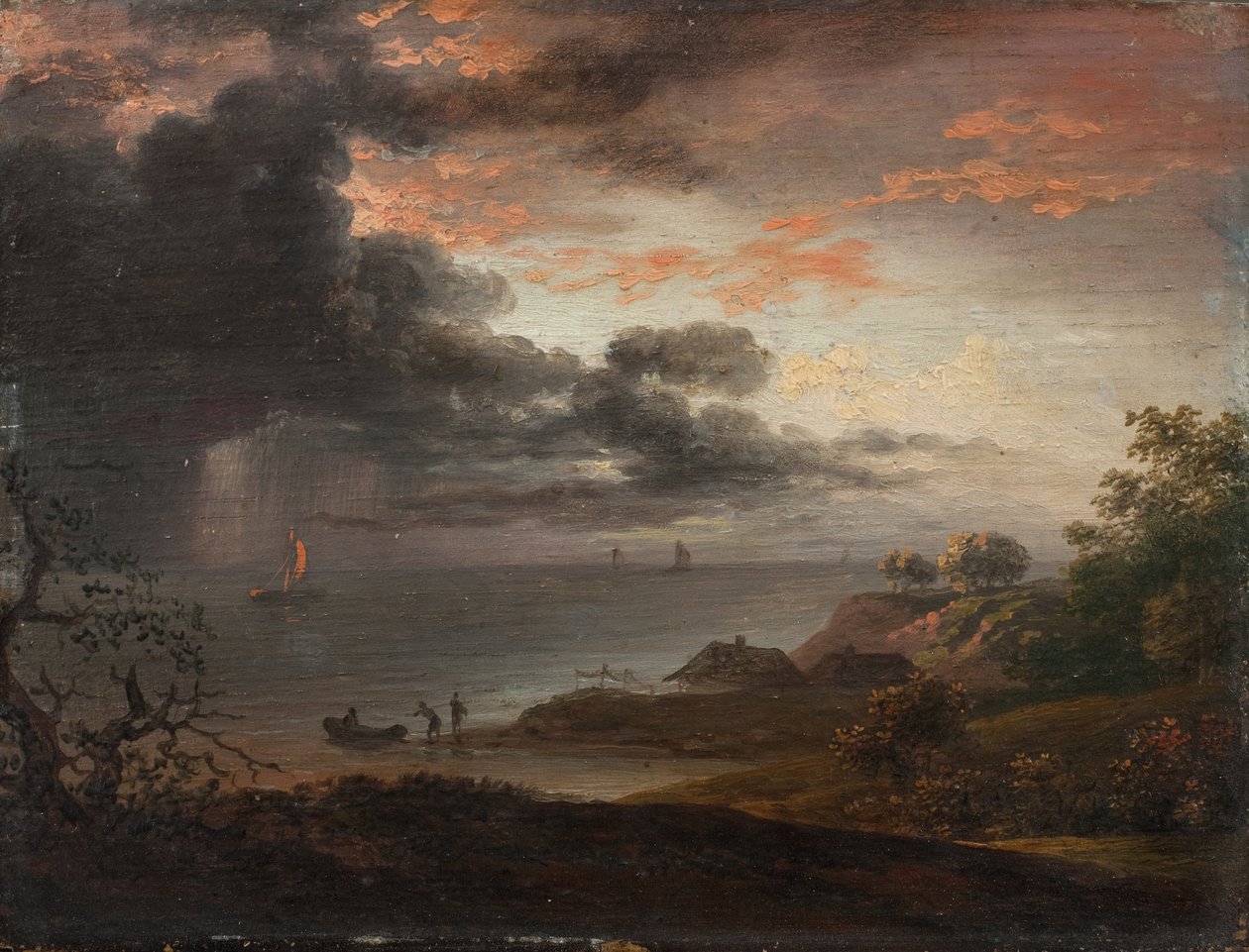 Åskväder slår in i havet av Jens Juel