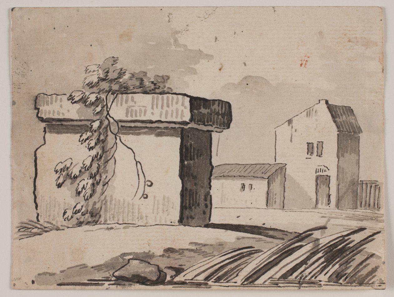 Ruin och hus av Jens Petersen Lund