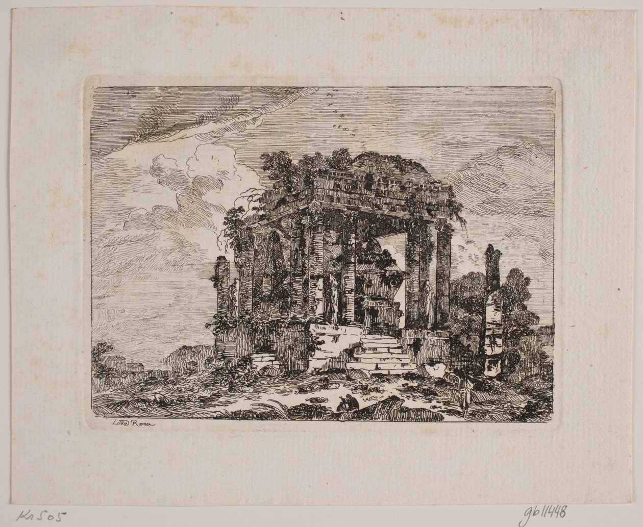 Ruinerna av ett mausoleum av Jens Petersen Lund