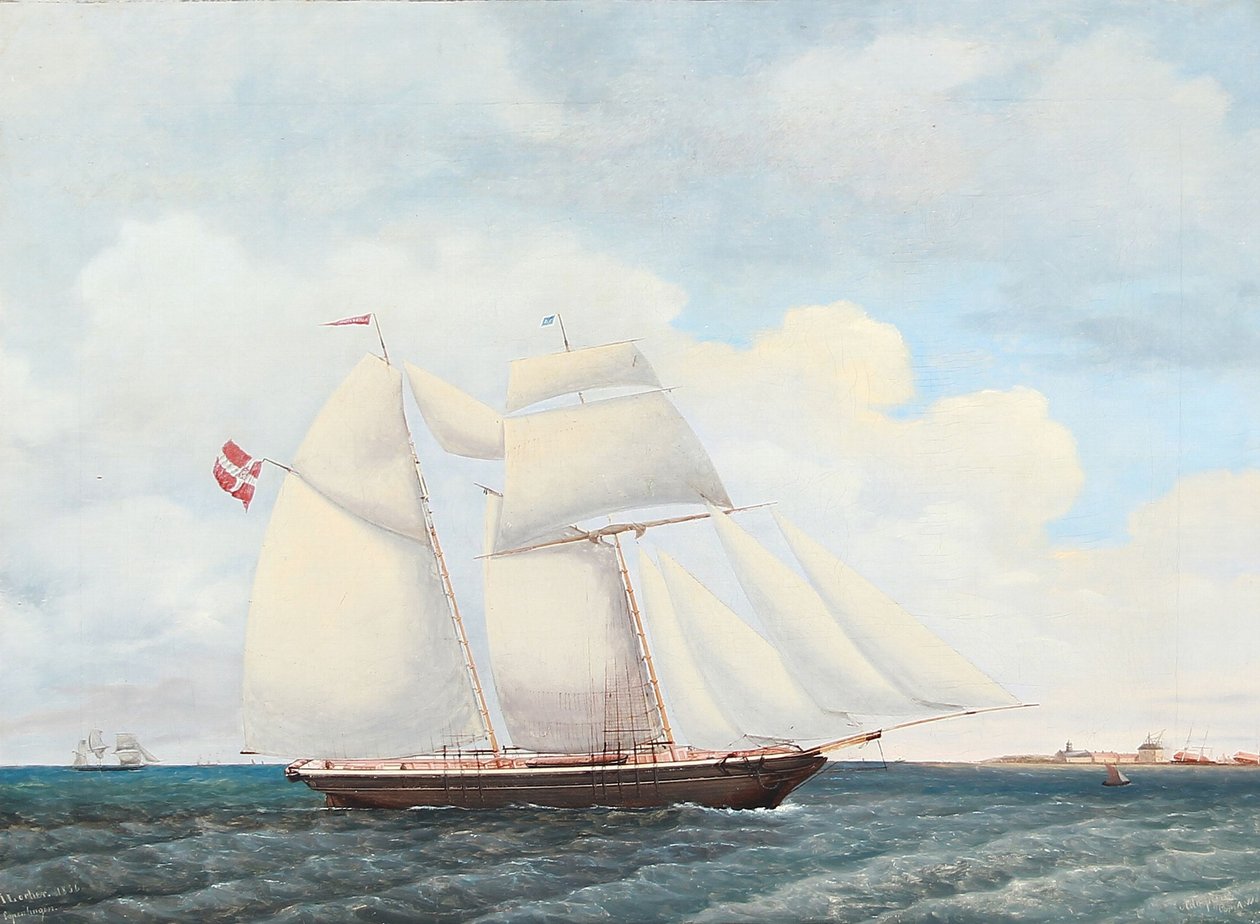 Skonaren "Adolphine" av Jens Thielsen Locher