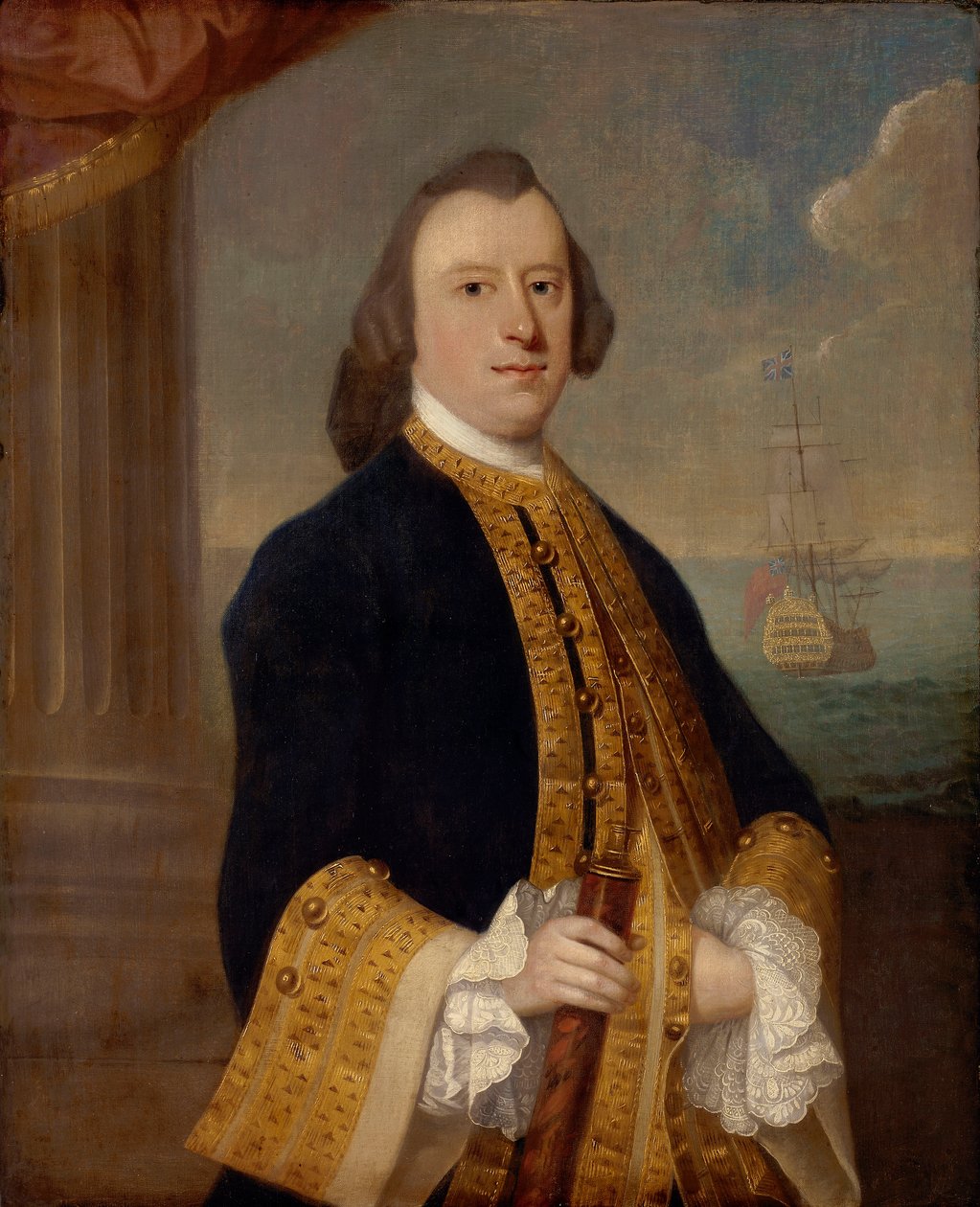 Kapten John Reynolds (cirka 1713-1788) av Jeremiah Theus