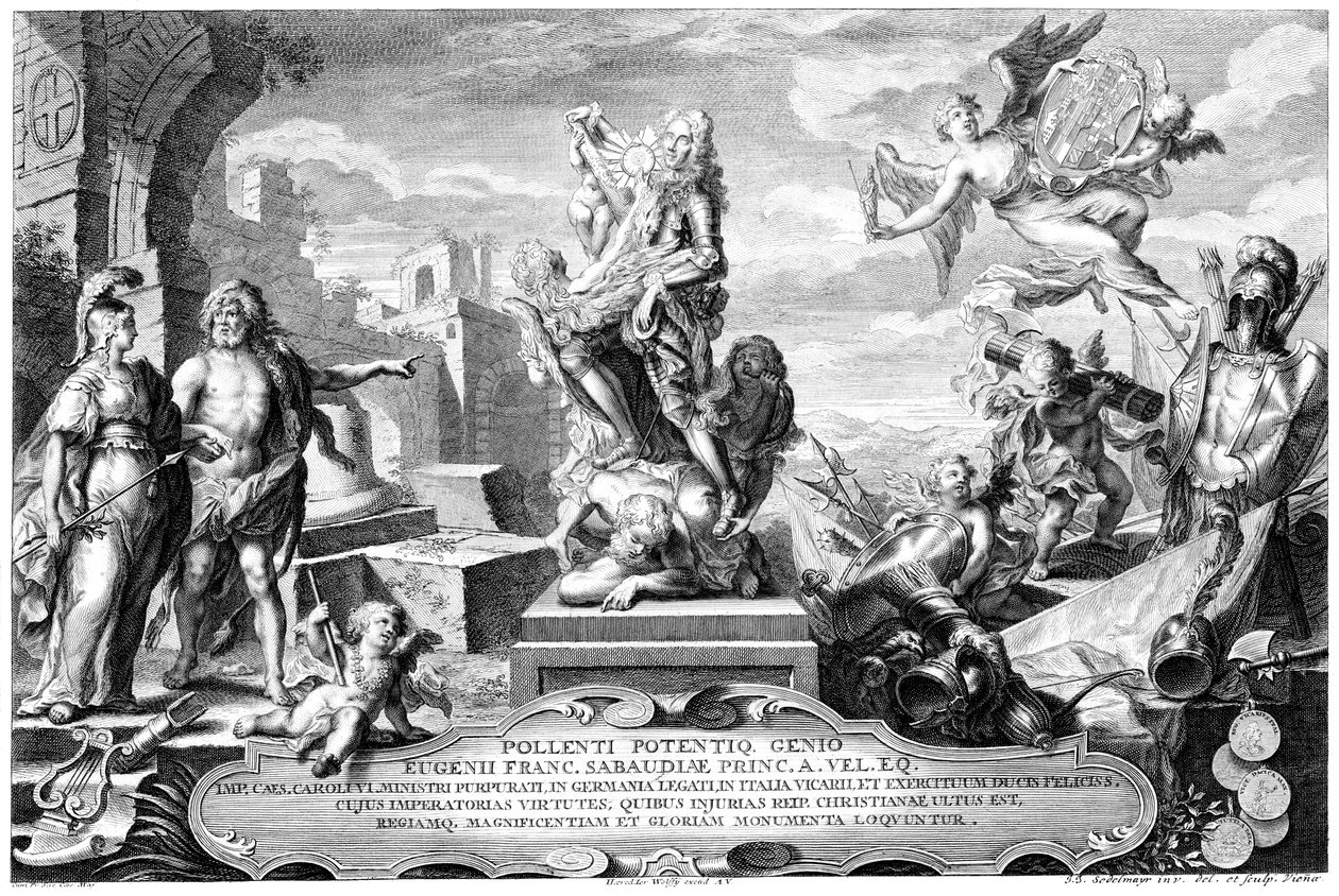 Förhärligande av prins Eugene av Jeremias Jakob Sedelmayr