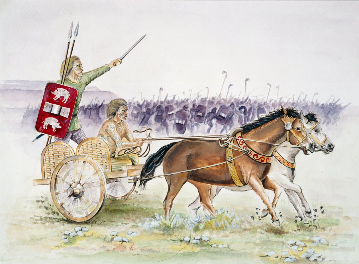 Keltisk vagn, järnåldern, c1990-2010 av Jeremy Richards