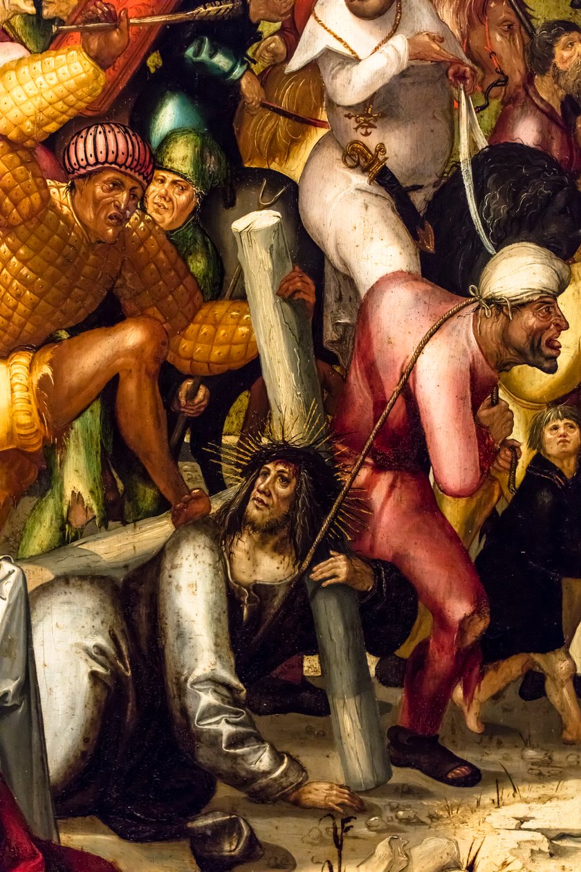 Korsets bärande, ca 1515 (Tempera och olja på barrträ) av Jerg Ratgeb