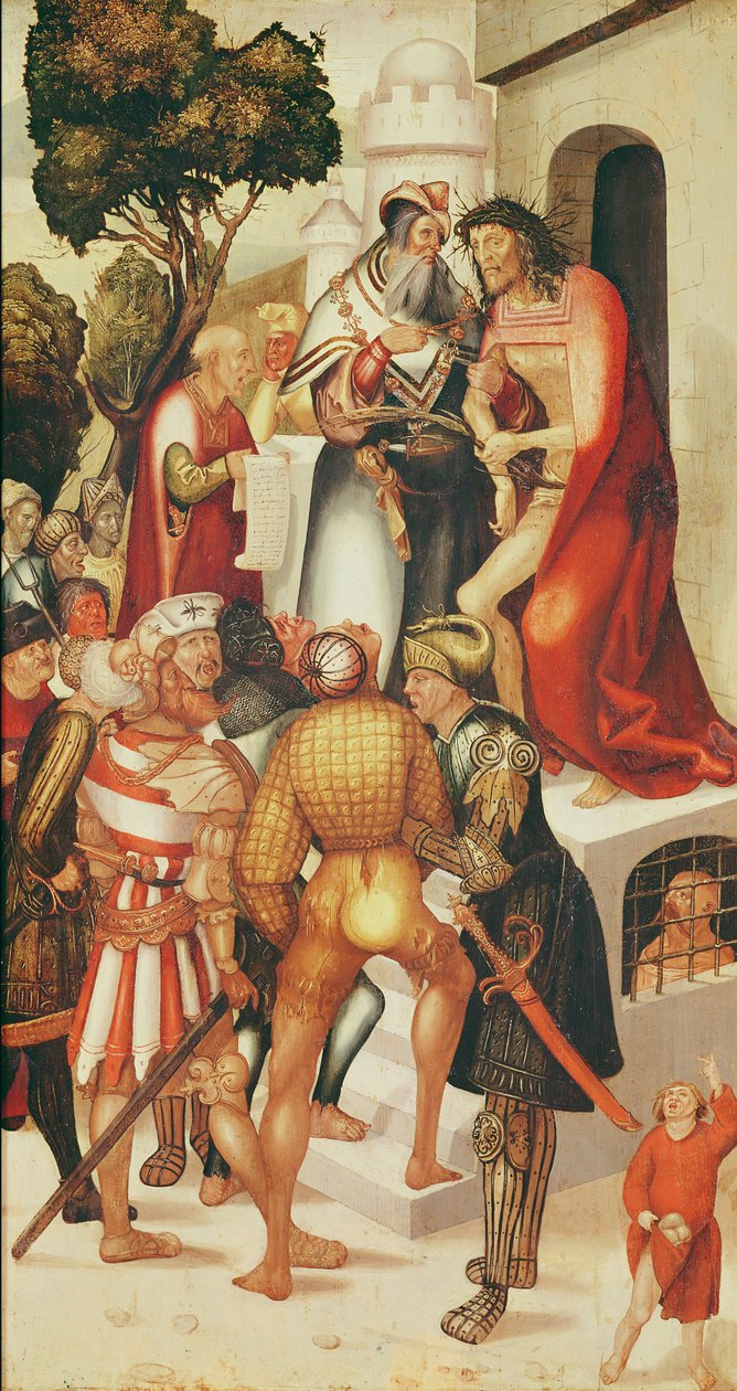 Ecce Homo, från Herrenbergs altartavla, 1519 av Jerg Ratgeb