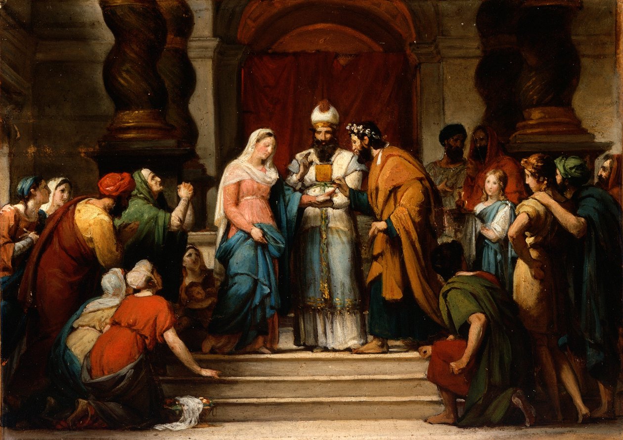 Jungfruns bröllop, 1833 av Jérôme Martin Langlois