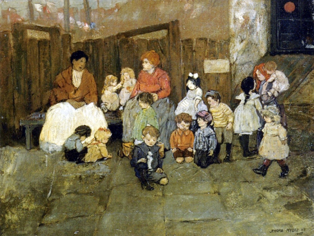 Gatubarn, 1907 av Jerome Myers
