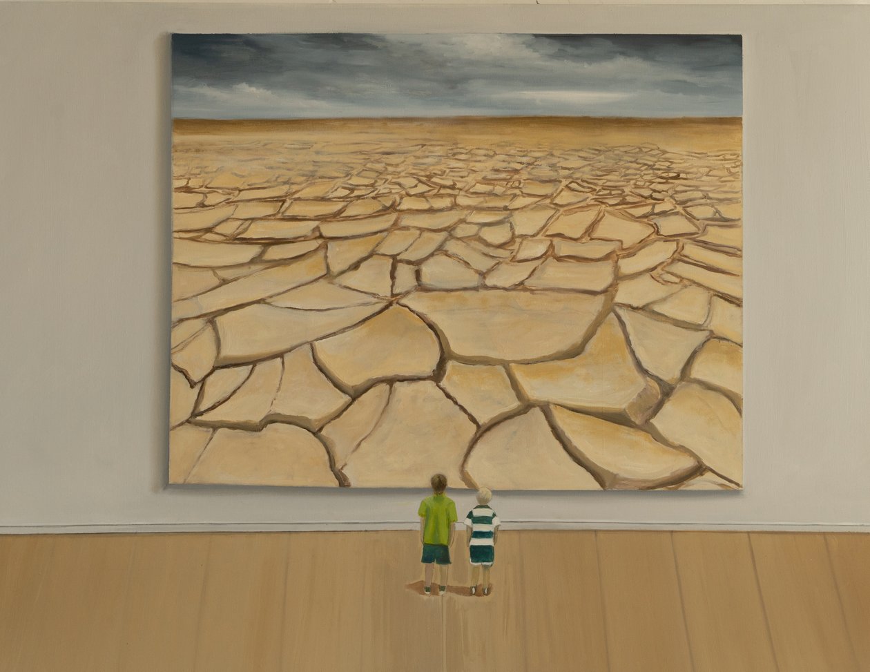 No water, 2019 (olja på duk) av Jerome Glomaud