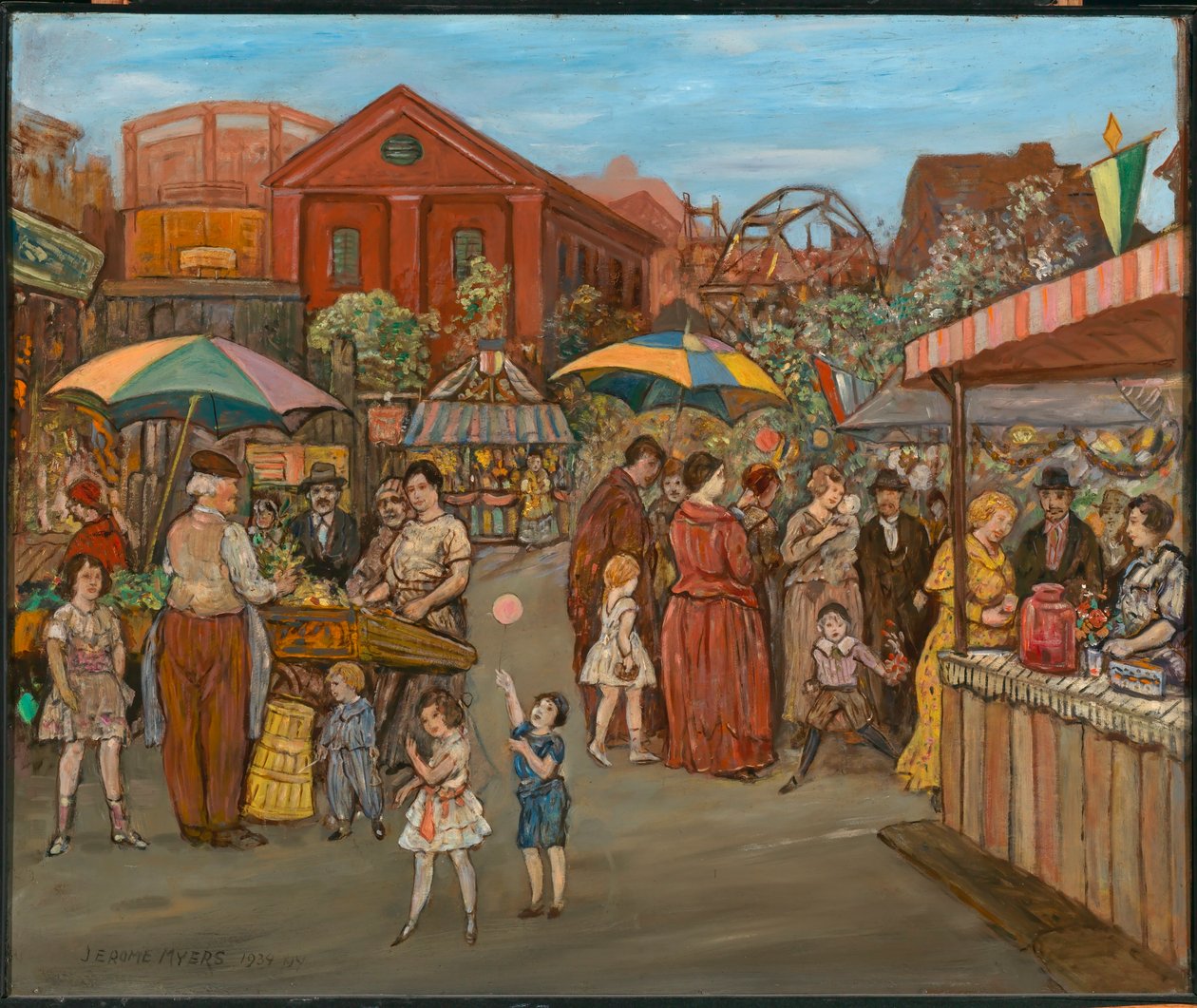 Italienare i Jefferson Park av Jerome Myers