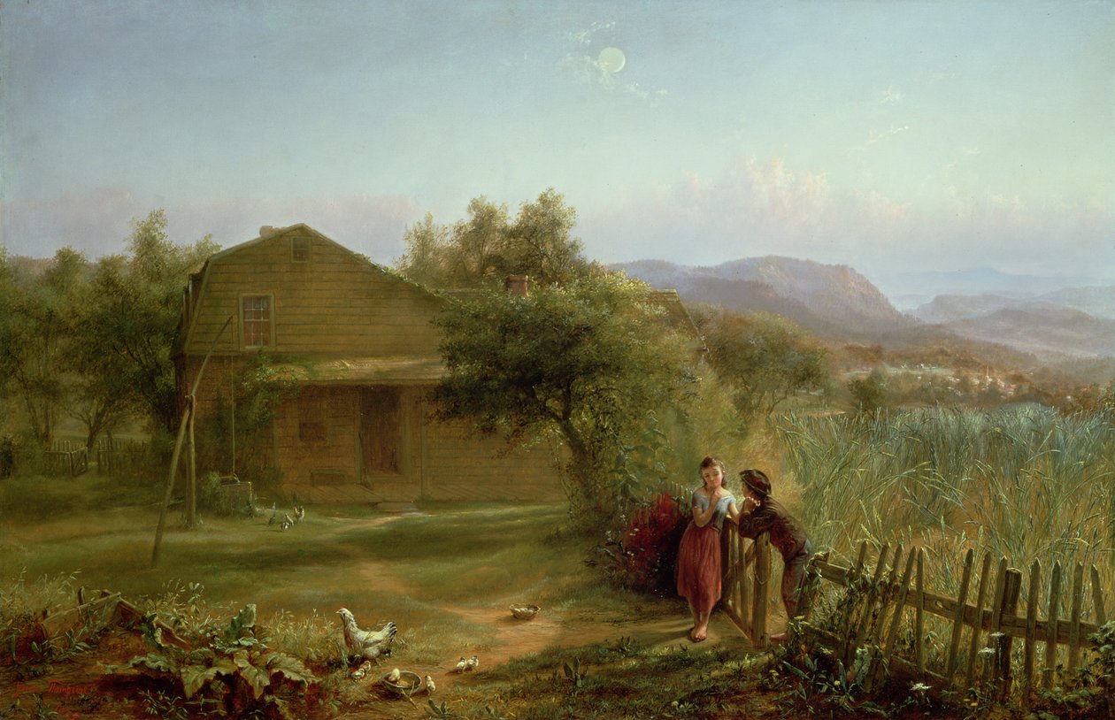 Flirt, 1875 av Jerome Thompson