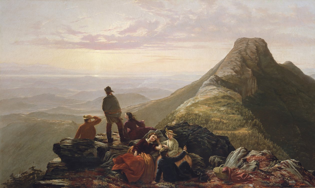 Den försenade festen på Mansfield Mountain, 1858. av Jerome Thompson