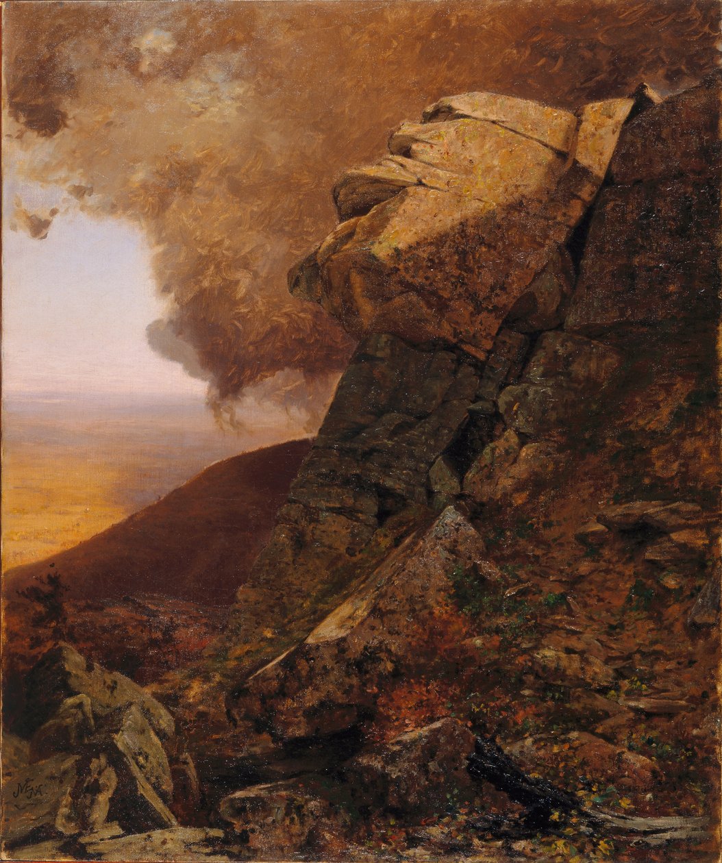 En klippa i Katskills av Jervis McEntee