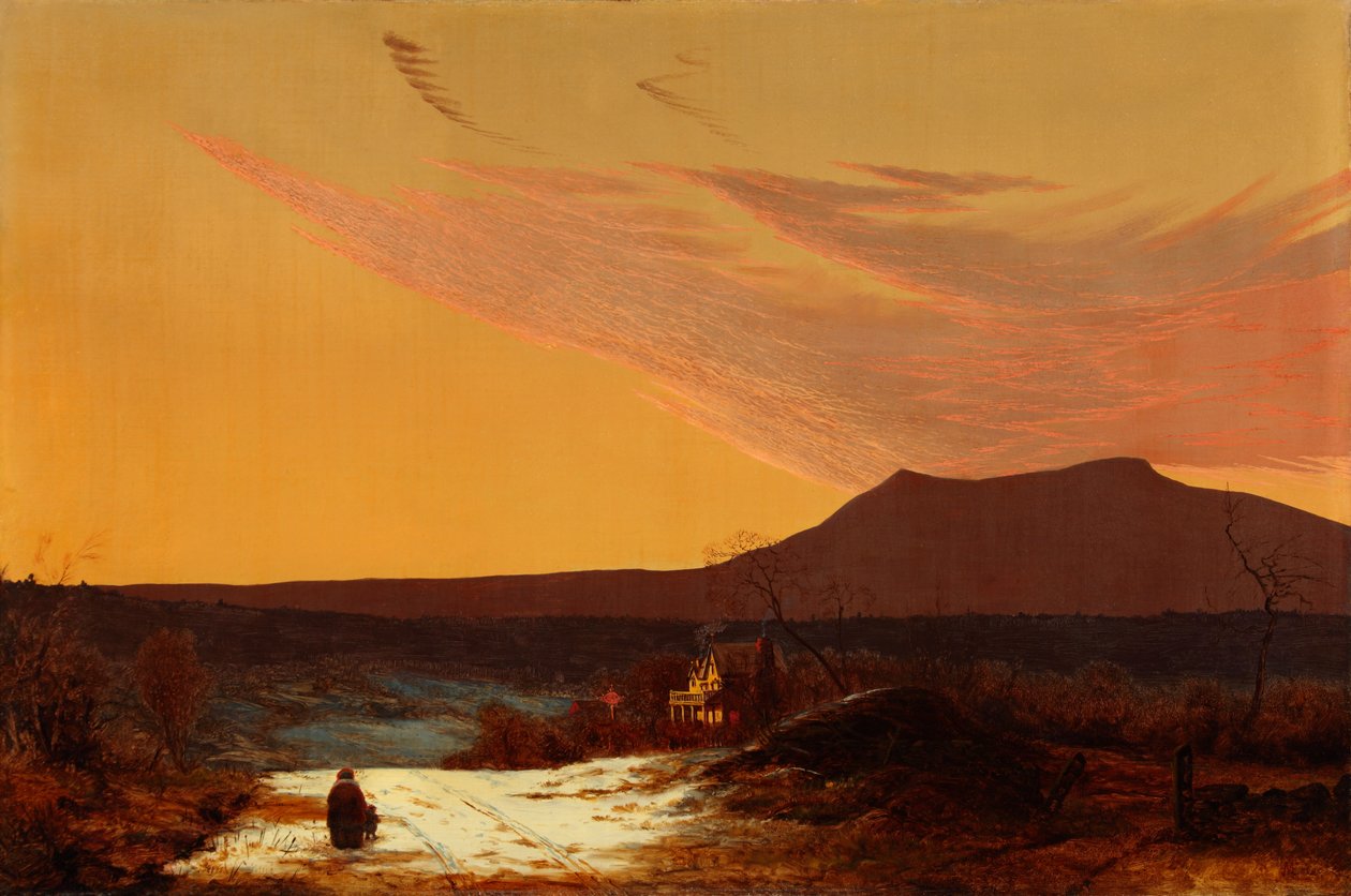 Hudson River Valley 1874 (olja på duk) av Jervis McEntee
