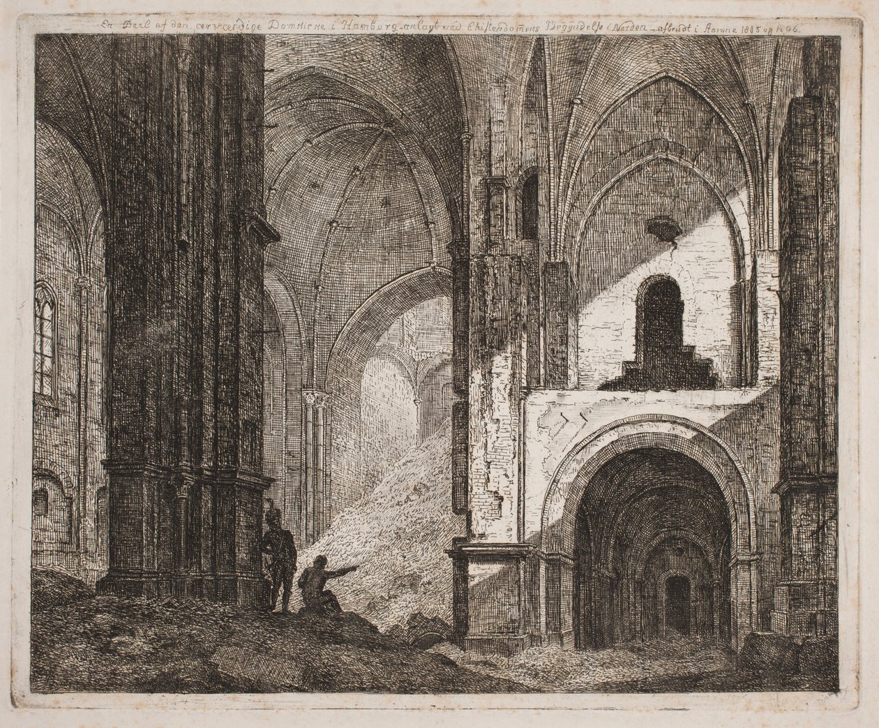 Interiör från samma ruin 1806 av Jes Bundsen