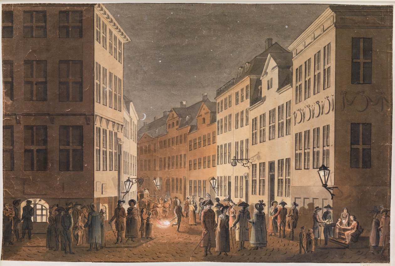 En del av Østergade sett från Kongens Nytorv. av Jes Bundsen