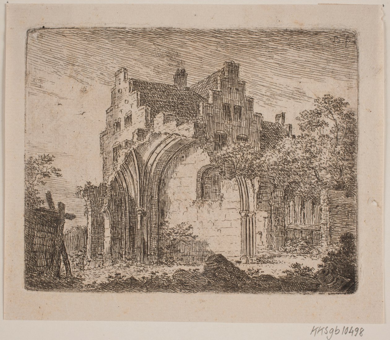 Ruin av en klosterbyggnad av Jes Bundsen