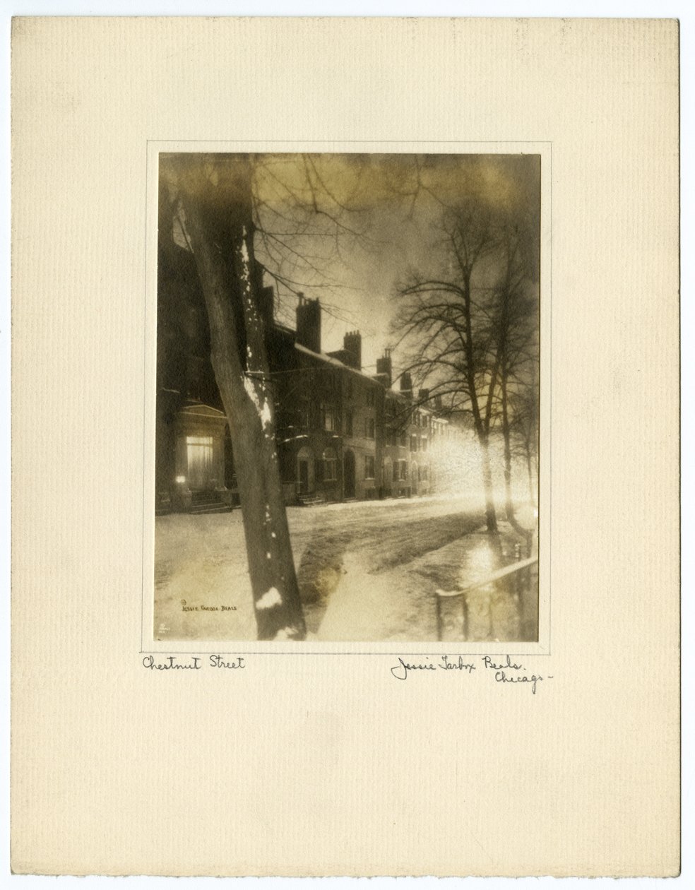 Chestnut Street, Boston, USA, ca 1902-10 (foto av gelatinsilver) av Jessie Tarbox Beals