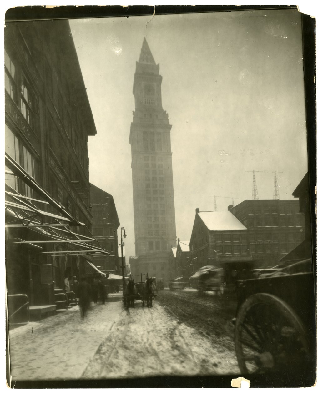 Custom House, Boston, USA, ca 1902-10 (foto av gelatinsilver) av Jessie Tarbox Beals