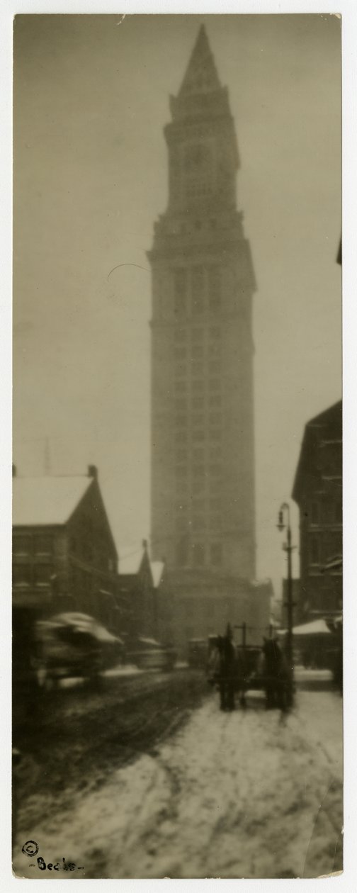 Custom House, Boston, USA, ca 1902-10 (foto av gelatinsilver) av Jessie Tarbox Beals