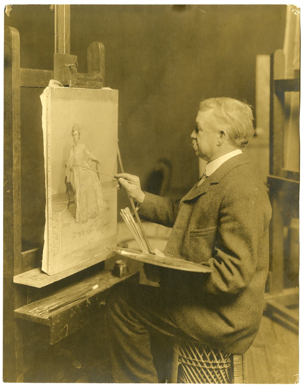 Frank Willett, ca 1905-40 (foto av gelatinsilver) av Jessie Tarbox Beals
