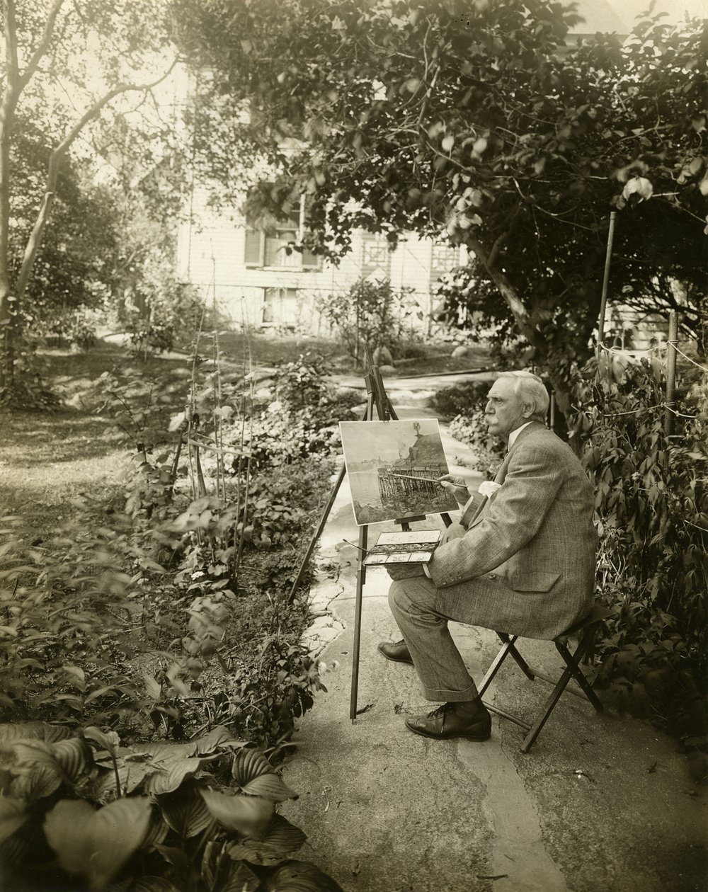 Harry Fenn, konstnär, ca 1905-11 (gelatinsilverfoto) av Jessie Tarbox Beals
