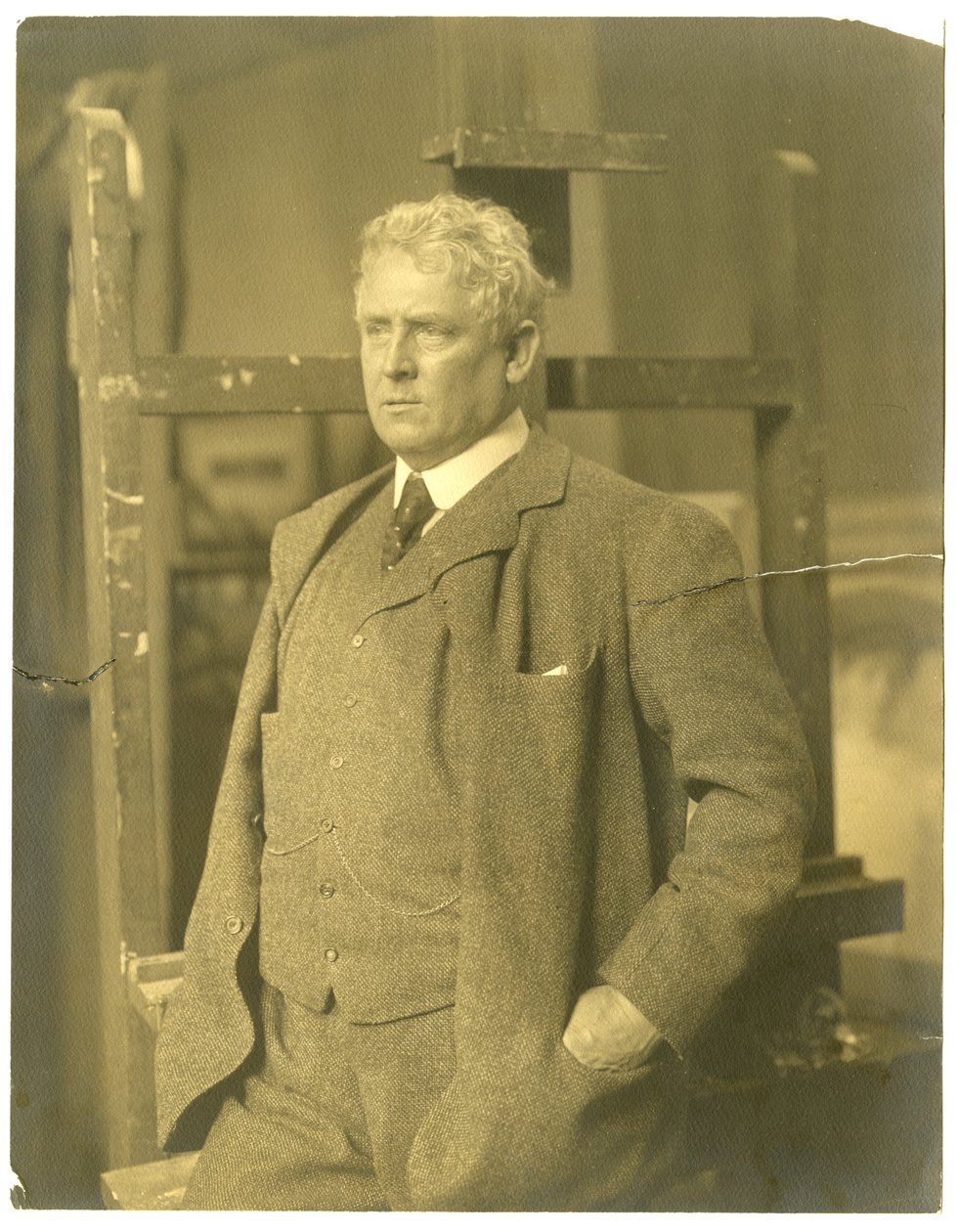 J Alden Weir, ca 1905-19 (foto av gelatinsilver) av Jessie Tarbox Beals