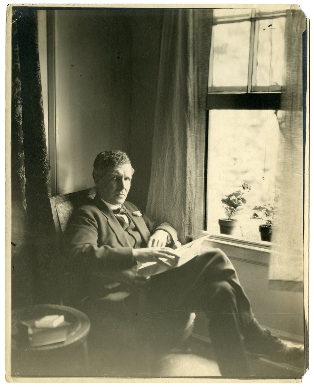 John Cowper Powys Llewelyn Powys, ca 1905-40 (foto av gelatinsilver) av Jessie Tarbox Beals
