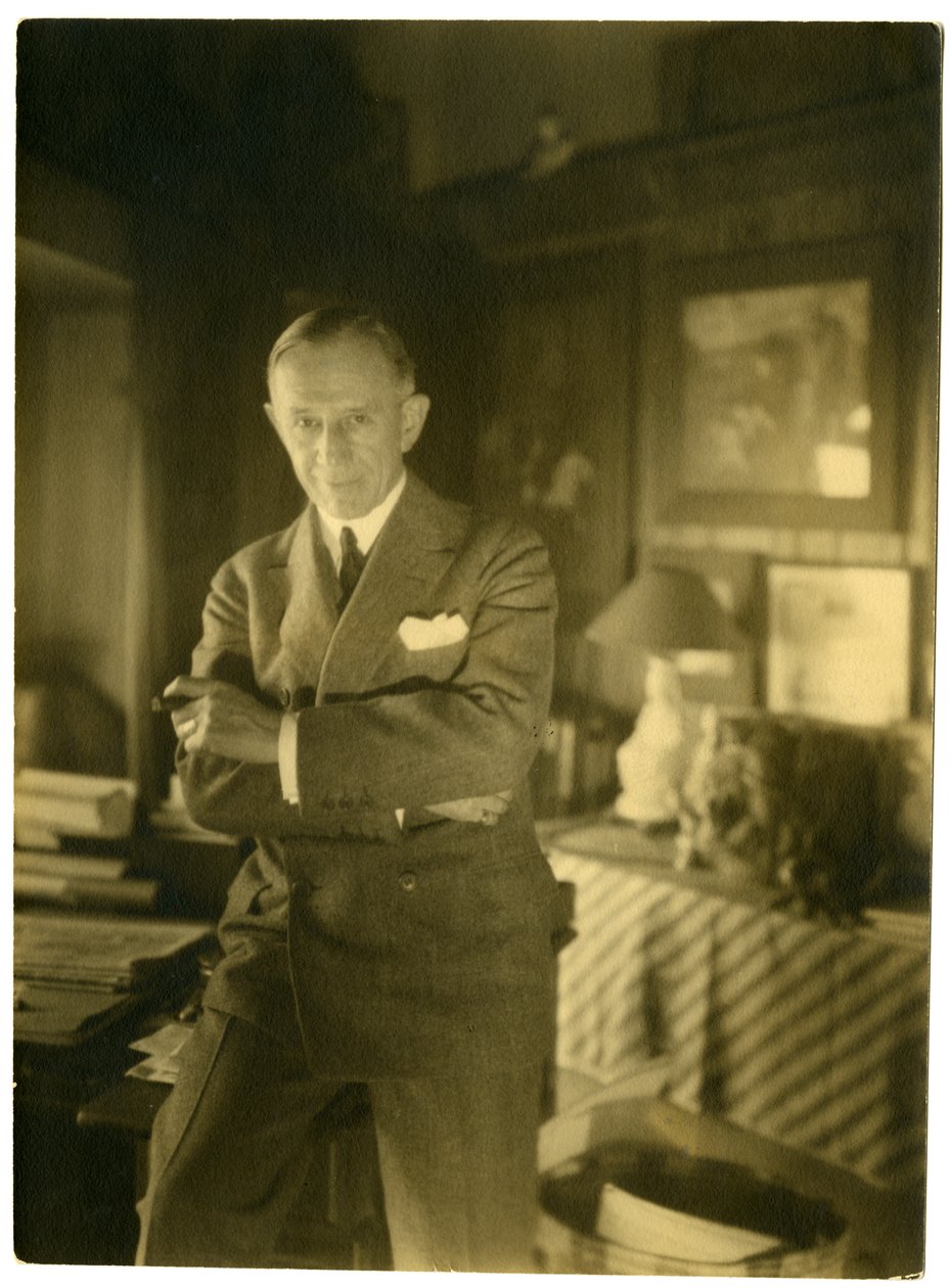 John McCutcheon, serietecknare i Chicago, ca 1905-40 (foto av gelatinsilver) av Jessie Tarbox Beals