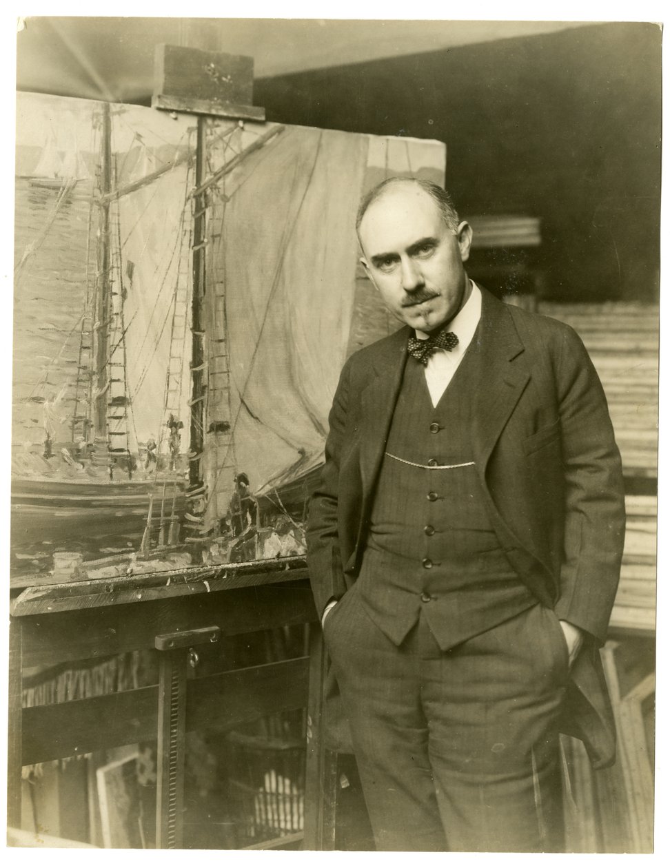 Jonas Lie, konstnär, 1905 av Jessie Tarbox Beals