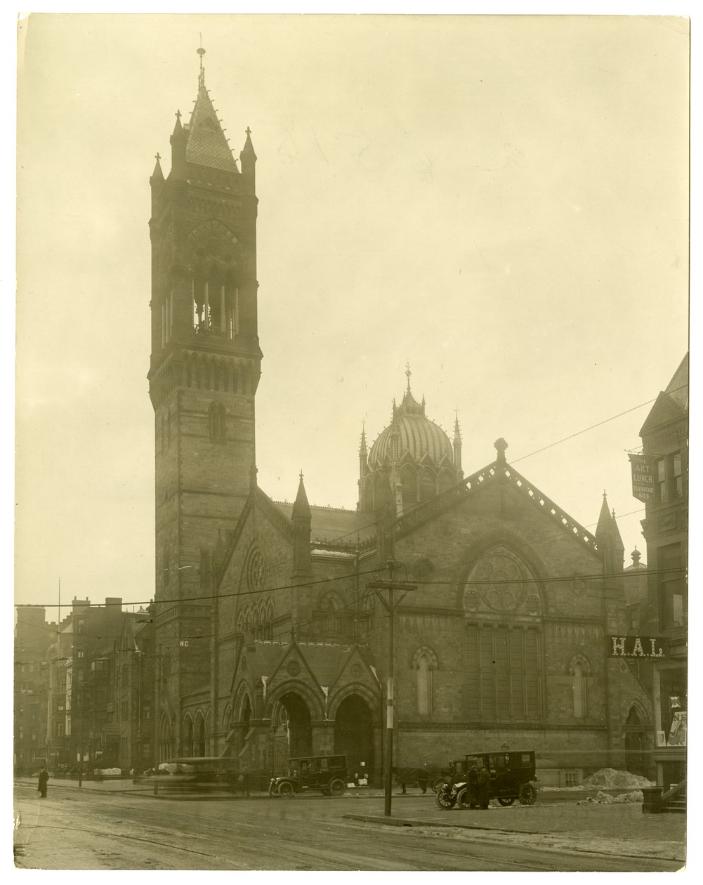 Old South Church, Boston, USA, ca 1902-10 (foto av gelatinsilver) av Jessie Tarbox Beals