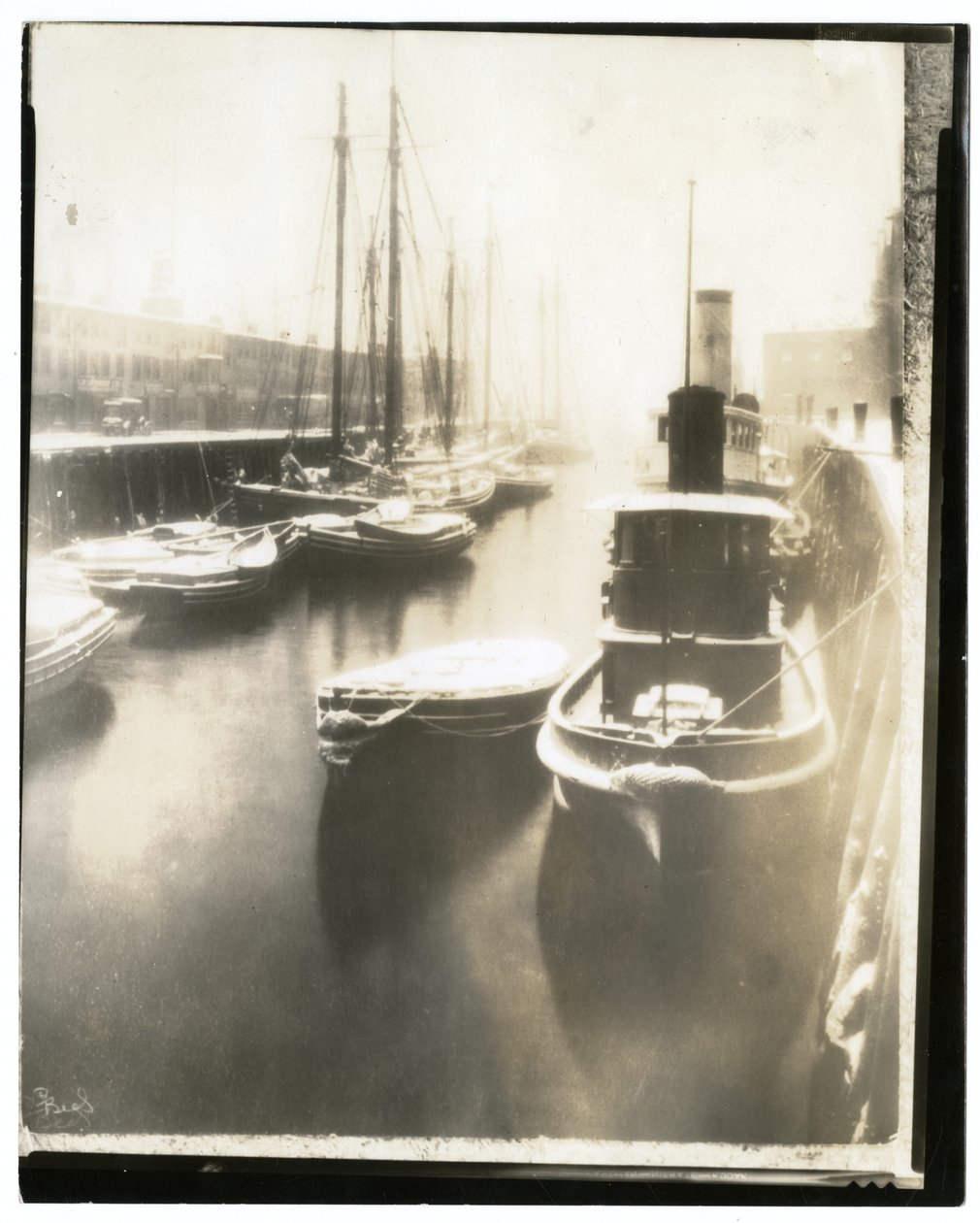 Old T Wharf, Boston, ca 1902-10 (foto av gelatinsilver) av Jessie Tarbox Beals