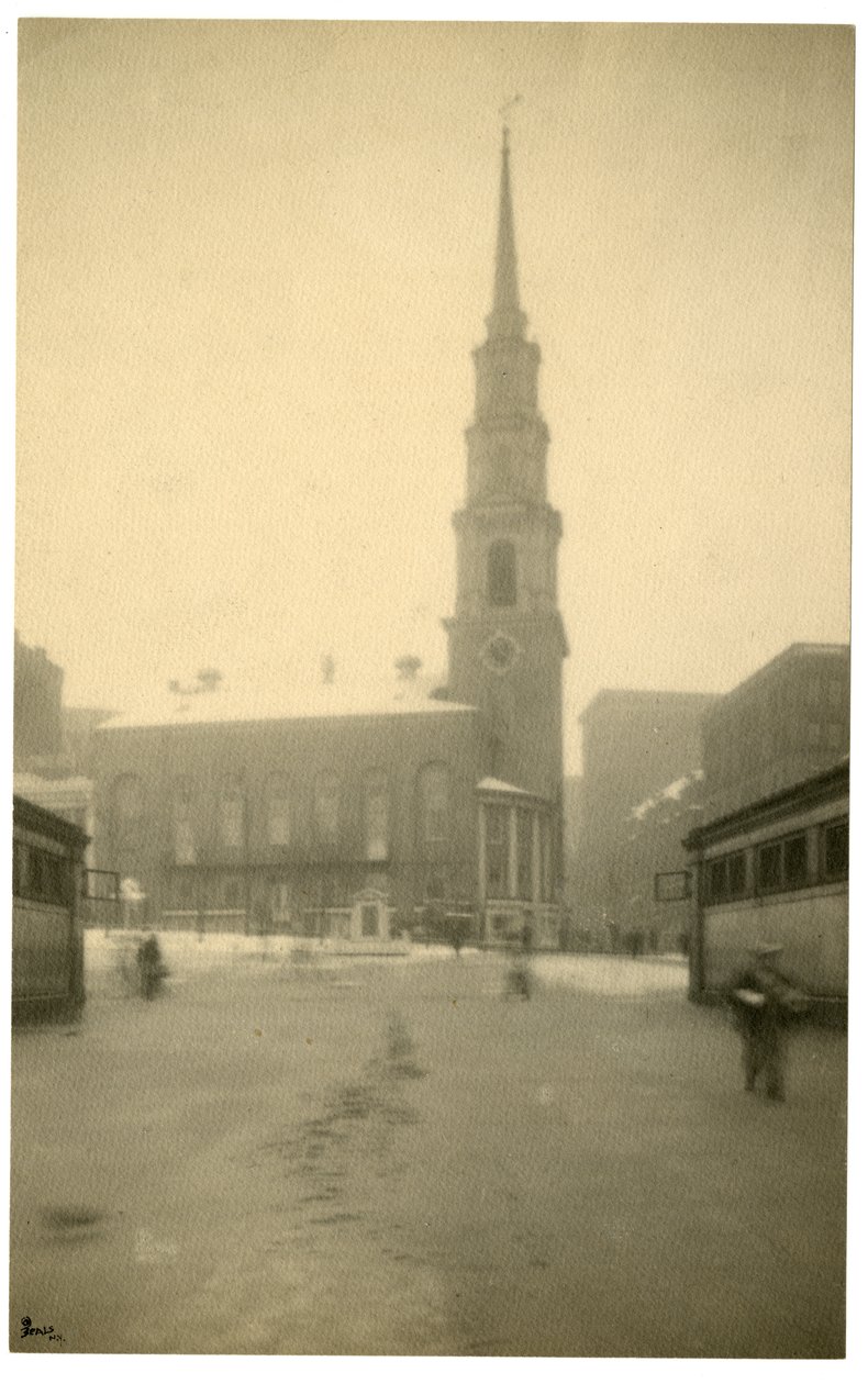 Park St Ch, Boston, USA, ca 1902-10 (foto av gelatinsilver) av Jessie Tarbox Beals